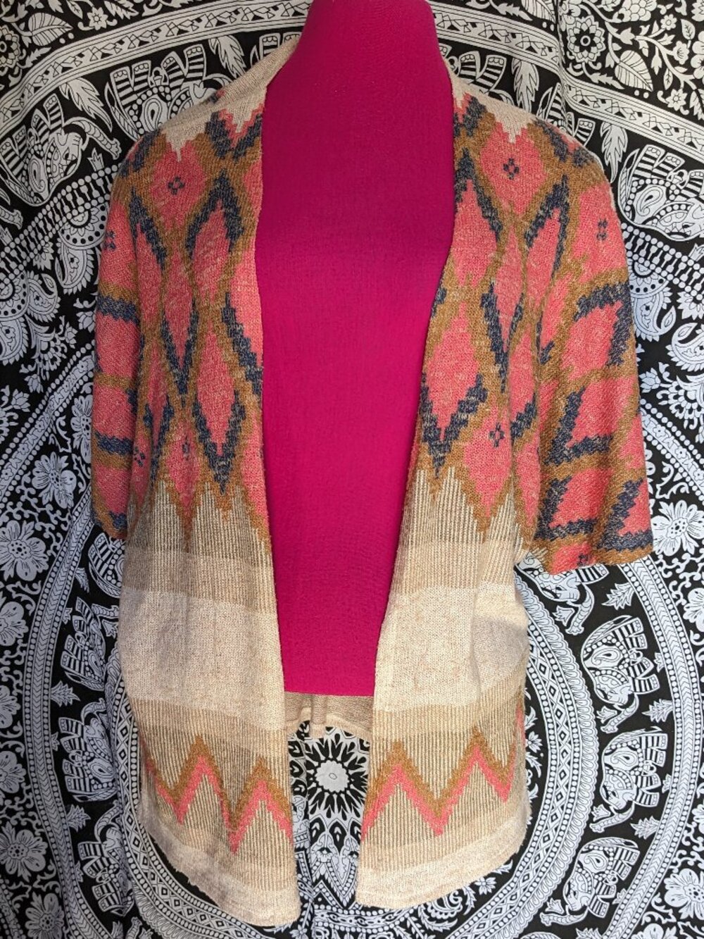 Maurices Open Front Lightweight SS Cardigan Sz L